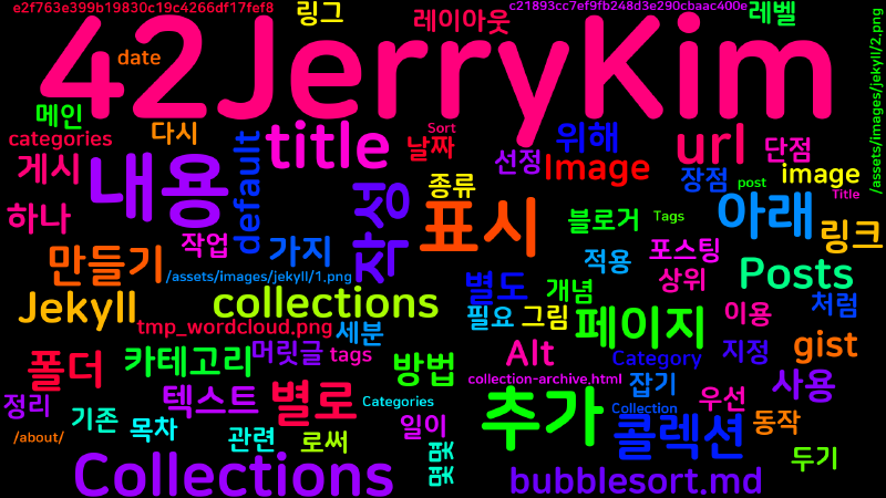 Featured image of post [Jekyll] 모아 볼 수 있는 콜렉션 만들기