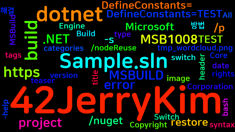 Featured image of post [.NET] MSBUILD : error MSB1008: Only one project can be specified. 해결