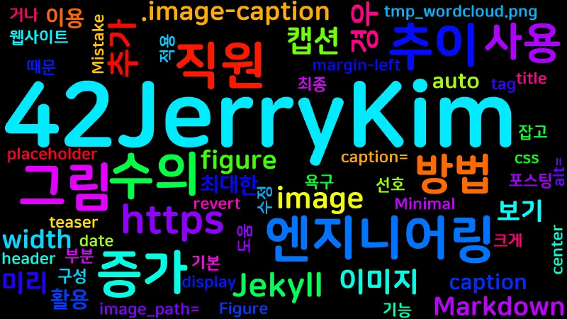 Featured image of post [Jekyll] 이미지에 캡션 추가하기