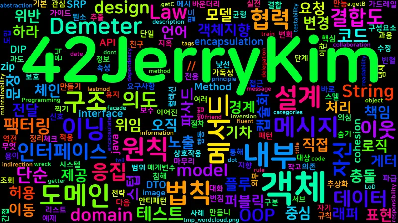 Featured image of post [OOP] 디미터의 법칙(Law of Demeter) - 결합도 낮추는 객체 협력 가이드