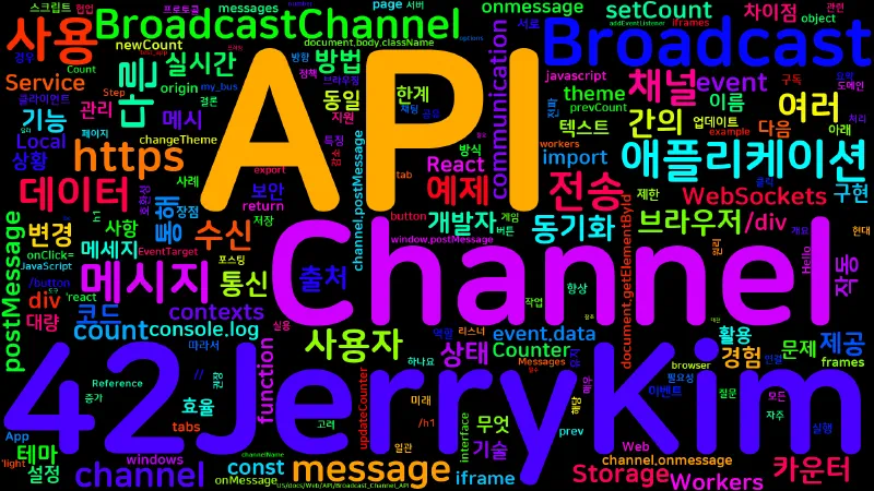 Featured image of post [WebDevelopment] Broadcast Channel API로 브라우저 간 통신하기