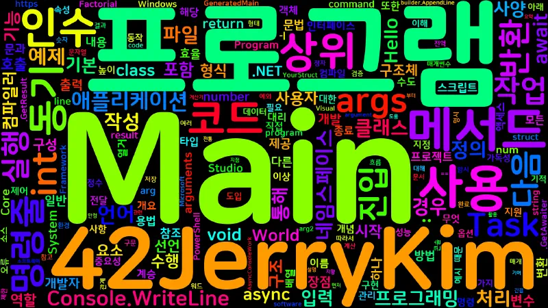 Featured image of post [C#] C# 프로그램 구조와 진입점 정리