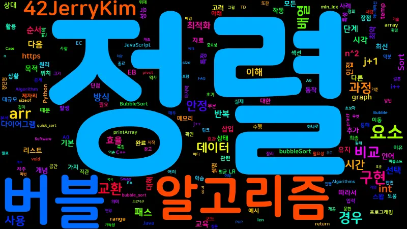 Featured image of post [Sorting] 버블 정렬(Bubble Sort) 이해하기