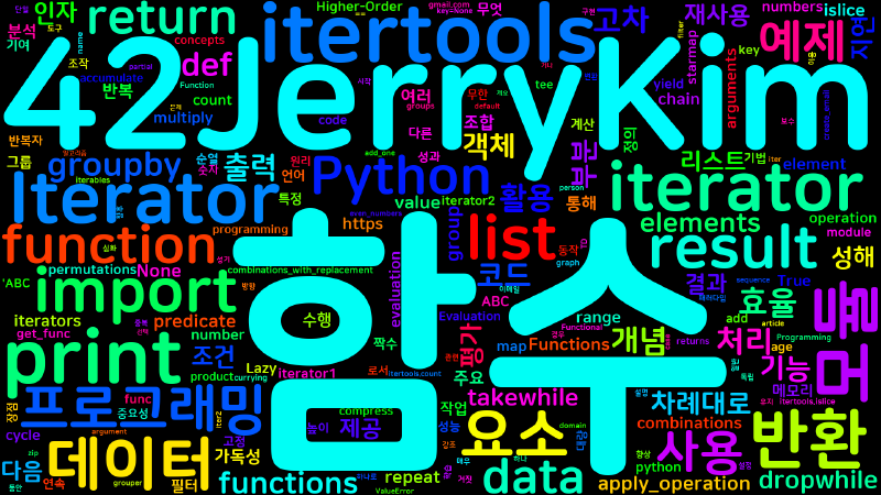 Featured image of post [Python] itertools 모듈