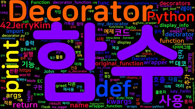 Featured image of post [Python] Python 데코레이터(Decorator) 이해와 활용