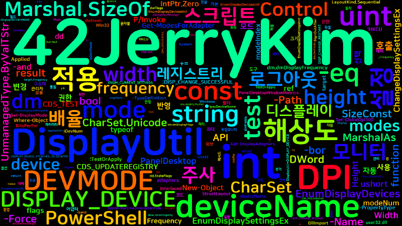 Featured image of post [Windows] Windows 11 듀얼모니터 1920×1080 120Hz 배율 100% 일괄 적용 스크립트