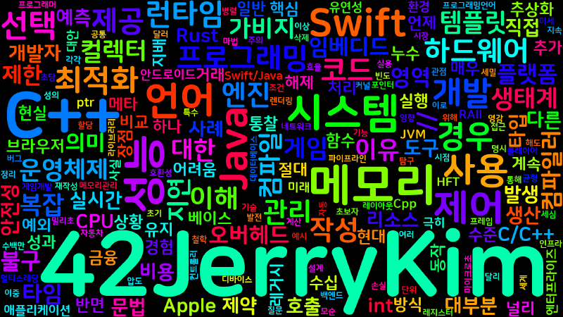 Featured image of post [C++] C++가 여전히 사용되는 이유: 복잡성과 실용성의 균형