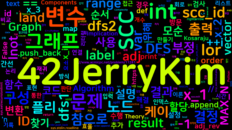 Featured image of post [Algorithm] C++/Python 백준 11281번 : 2-SAT - 4