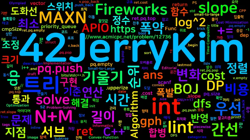 Featured image of post [Algorithm] C++ 백준 12736번 : Fireworks
