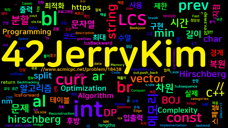 Featured image of post [Algorithm] C++ 백준 18438 번 : LCS 5