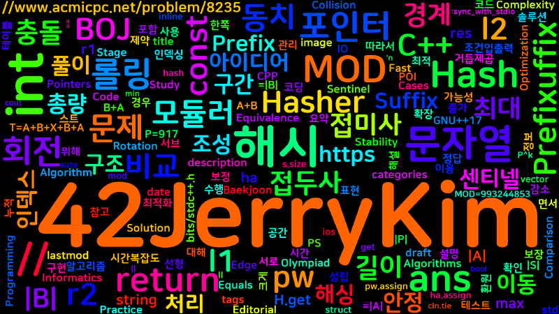 Featured image of post [Algorithm] C++ 백준 8235번 : Prefixuffix