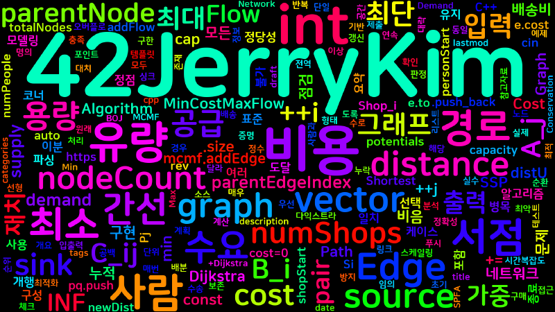 Featured image of post [Algorithm] cpp 백준 11405번: 책 구매하기 - 최소 비용 최대 유량