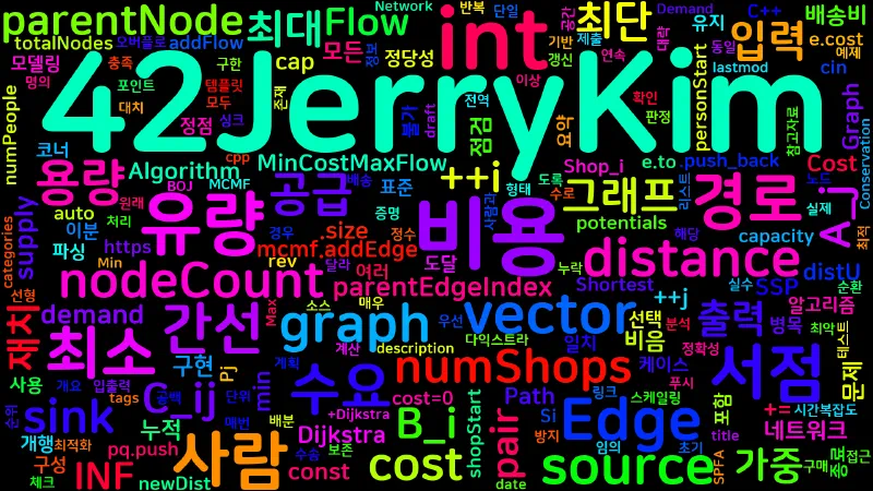 Featured image of post [Algorithm] C++ 백준 11405번: 책 구매하기 - 최소 비용 최대 유량