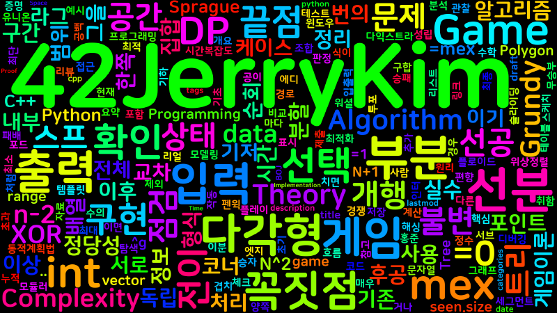 Featured image of post [Algorithm] cpp-python 백준 13034번: 다각형 게임 - Sprague–Grundy DP