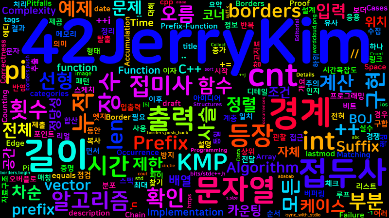 Featured image of post [Algorithm] cpp 백준 13576번: Prefix와 Suffix