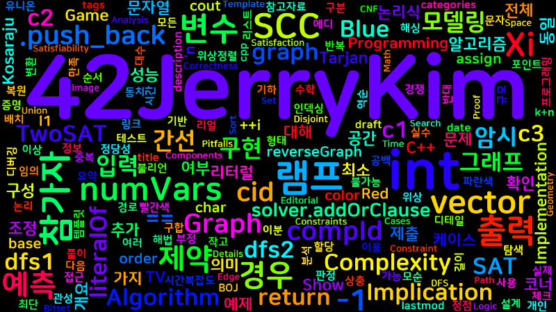 Featured image of post [Algorithm] C++ 백준 16367번: TV Show Game - 2-SAT 풀이