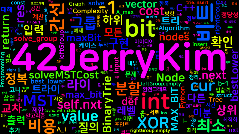 Featured image of post [Algorithm] C++/Python 백준 16901번: XOR MST