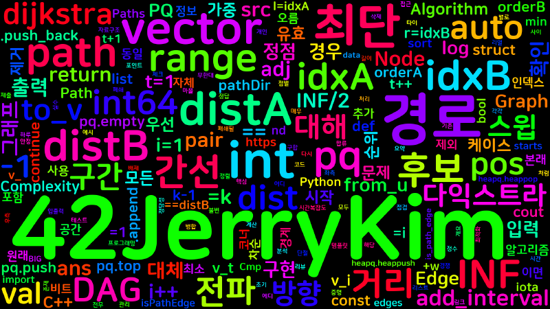 Featured image of post [Algorithm] cpp-python 백준 5250번: 최단 경로들