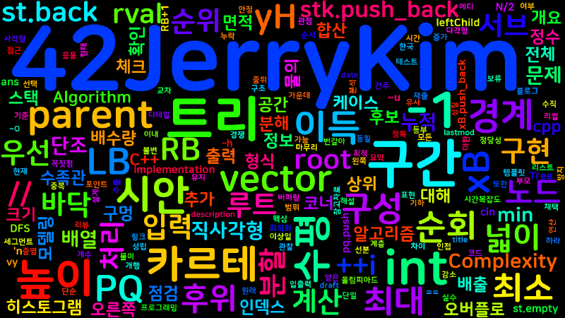 Featured image of post [Algorithm] C++ 백준 8987번: 수족관 3 - 카르테시안 트리