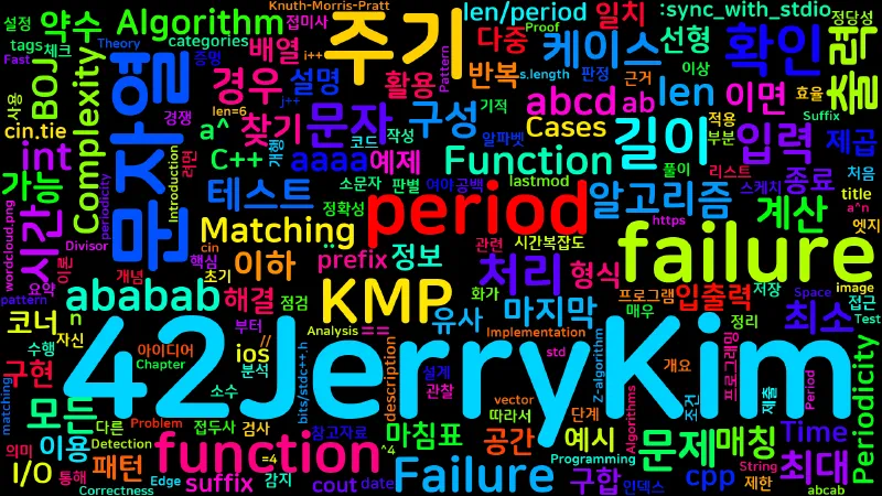 Featured image of post [Algorithm] C++ 백준 4354번: 문자열 제곱