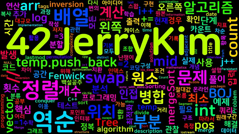 Featured image of post [Algorithm] C++ 백준 123336번 A Sorting Problem - 역순쌍 개수