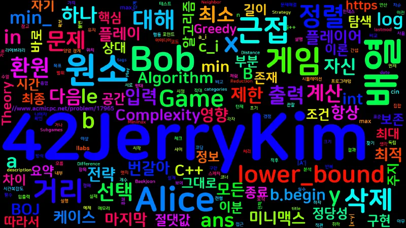 Featured image of post [Algorithm] C++ 백준 17965번: Absolute Game