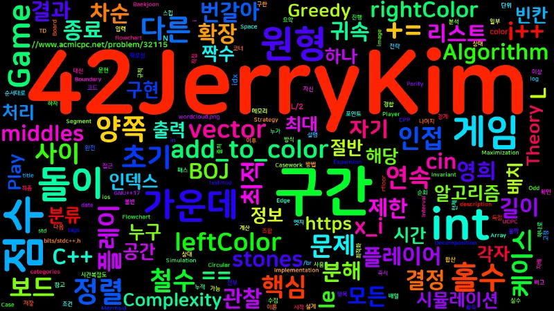 Featured image of post [Algorithm] C++ 백준 32115번: 돌 놓기 게임