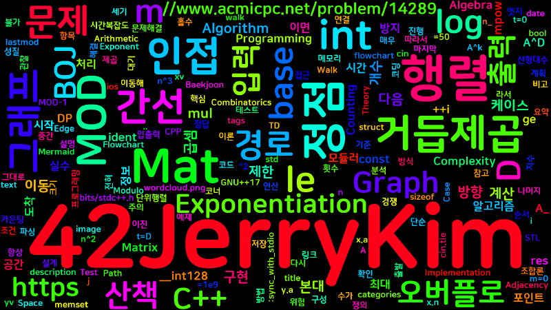 Featured image of post [Algorithm] C++ 백준 14289번: 본대 산책 3