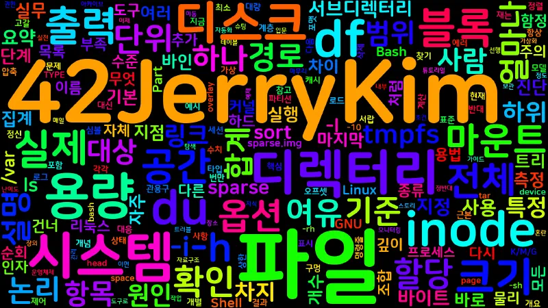 Featured image of post [Bash Shell] 40. du, df - 디스크 사용량 확인