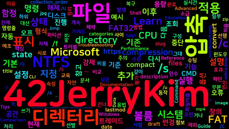 Featured image of post [CMD] 47. compact - NTFS 파일·디렉터리 압축