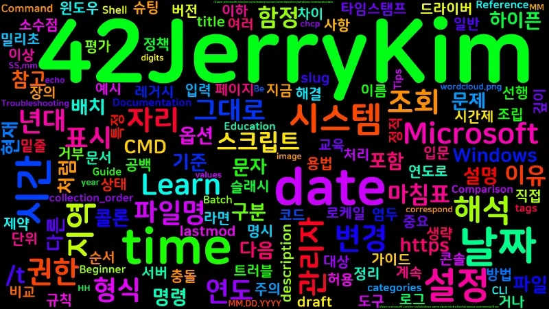 Featured image of post [CMD] 69. date, time - 시스템 날짜와 시간 표시·설정