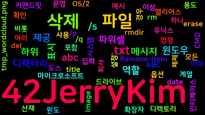 Featured image of post del - 파일 삭제