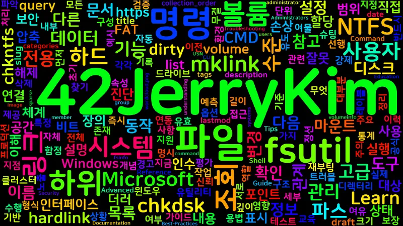 Featured image of post [CMD] 48. fsutil - 파일 시스템 저수준 조회와 구성