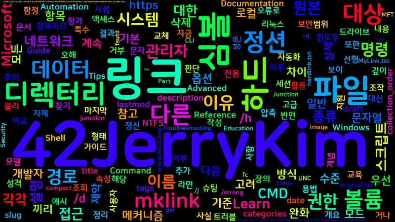 Featured image of post [CMD] 24. mklink - 심볼릭 링크와 하드 링크 생성