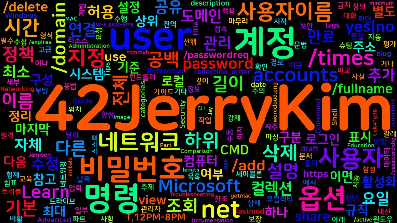 Featured image of post [CMD] 78. net user - 로컬·도메인 사용자 계정 관리