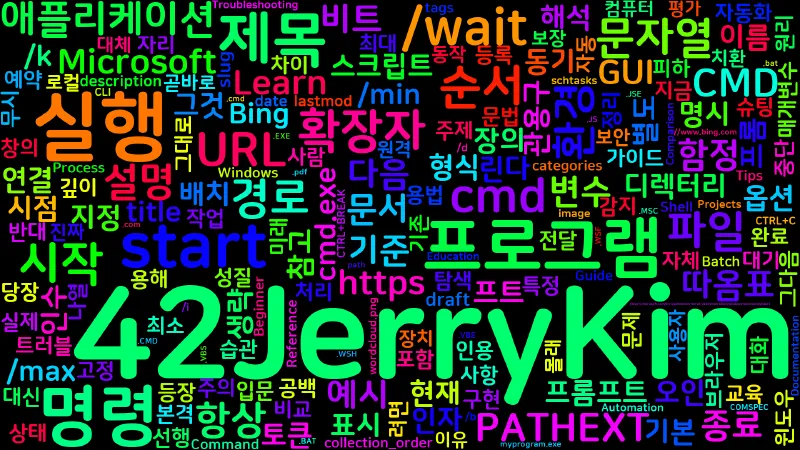 Featured image of post [CMD] 58. start - 새 창에서 프로그램 실행