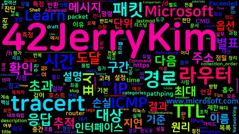 Featured image of post [CMD] 74. tracert - 패킷 경로 추적