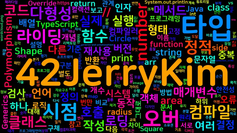 Featured image of post [Computer Terms] 제네릭과 다형성 (Generics, Polymorphism)