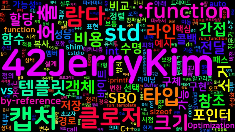 Featured image of post [Optimization(C++) 15] 람다 표현식 성능