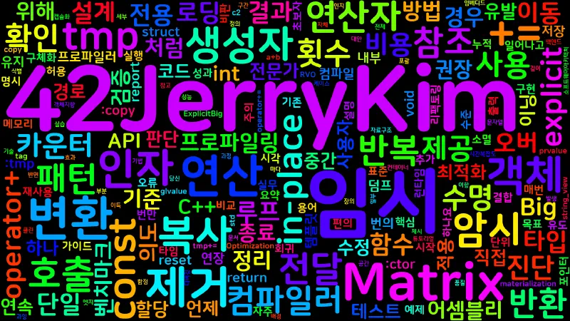Featured image of post [Optimization(C++) 07] 임시 객체 제거