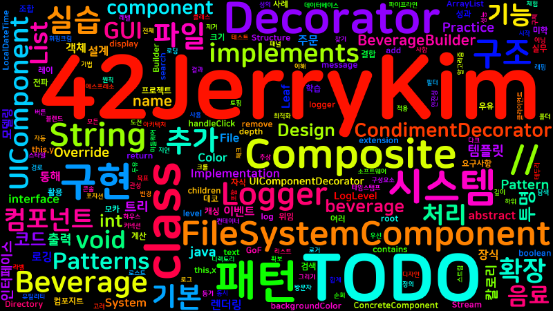Featured image of post [Design Patterns] 데코레이터와 컴포지트 패턴 실습 - 재귀적 구조의 미학