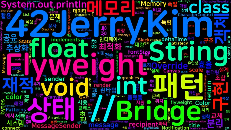 Featured image of post [Design Patterns] 10. 브릿지와 플라이웨이트: 분리와 효율성