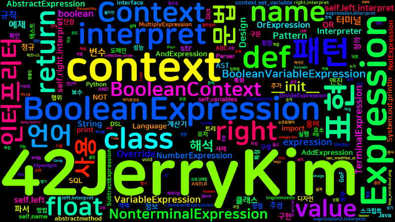 Featured image of post [Design Pattern] Interpreter - 인터프리터 패턴