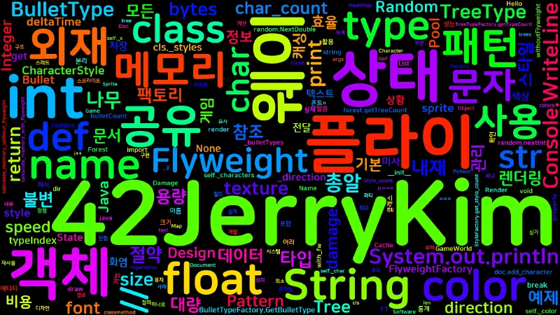 Featured image of post [Design Pattern] 11. Flyweight - 플라이웨이트 패턴