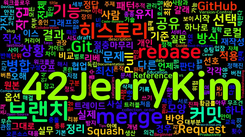 Featured image of post [Git] 16. merge vs rebase 선택 기준