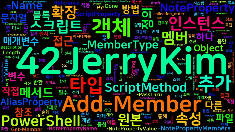 Featured image of post [PowerShell] 28. Add-Member — 커스텀 객체에 속성·메서드 추가