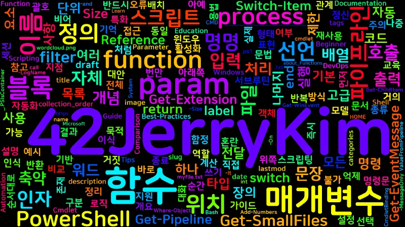 Featured image of post [PowerShell] 57. 함수 정의와 매개변수