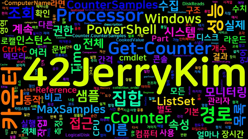 Featured image of post [PowerShell] 95. Get-Counter — 성능 카운터 조회