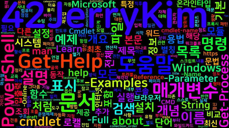 Featured image of post [PowerShell] 02. Get-Help — 도움말 조회와 Update-Help