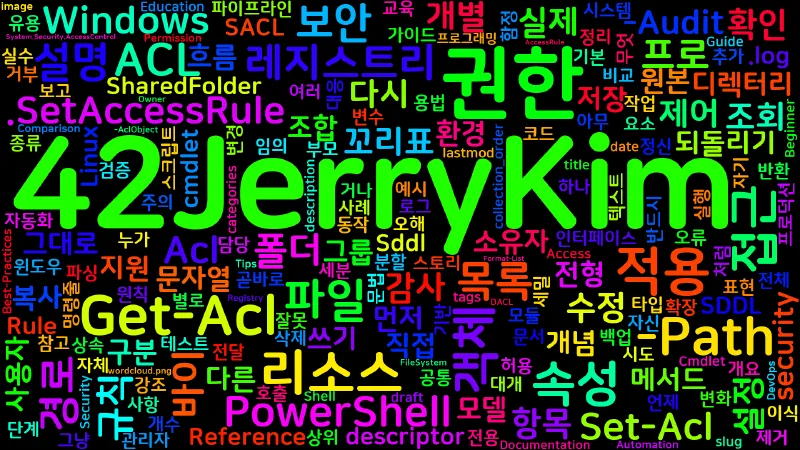Featured image of post [PowerShell] 101. Get-Acl/Set-Acl — 접근 제어 목록